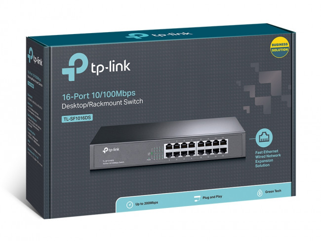 Коммутатор TP-Link TL-SF1016DS — для бизнеса и офиса