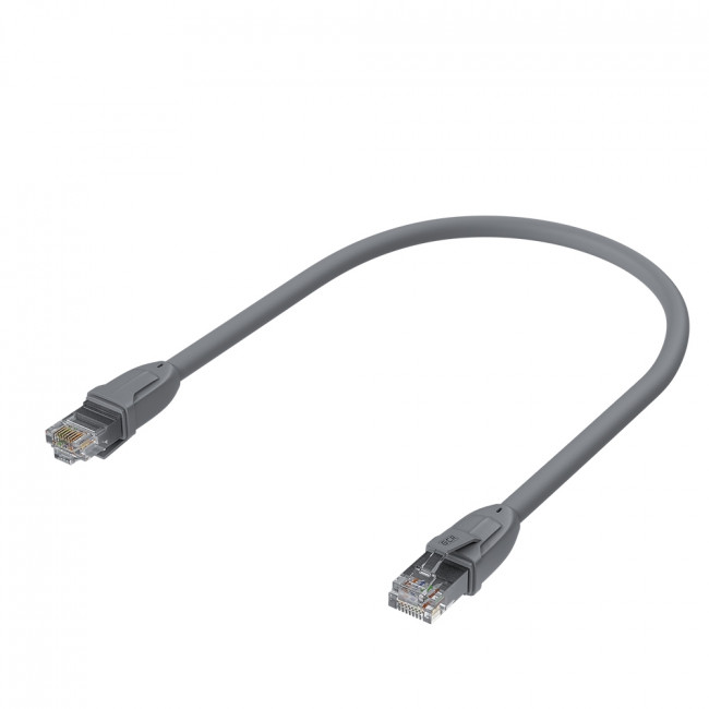 GCR Патч-корд прямой 1.5m UTP кат.6, серый, 24 AWG, ethernet high speed, RJ45, T568B, GCR-52418 Greenconnect RJ45(m) - RJ45(m) Cat. 6 UTP  1.5м серый