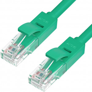 Greenconnect Патч-корд прямой, малодымный LSZH 3.0m UTP кат.6, зеленый, 24 AWG, литой, ethernet high speed, RJ45, T568B, GCR-50729 Greenconnect RJ45(m) - RJ45(m) Cat. 6 U/UTP LSZH 3м зелёный