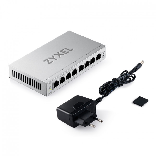 Коммутатор ZYXEL GS1200-8V3-EU0101F — для бизнеса и офиса Коммутатор ZYXEL GS1200-8V3-EU0101F — для бизнеса и офиса