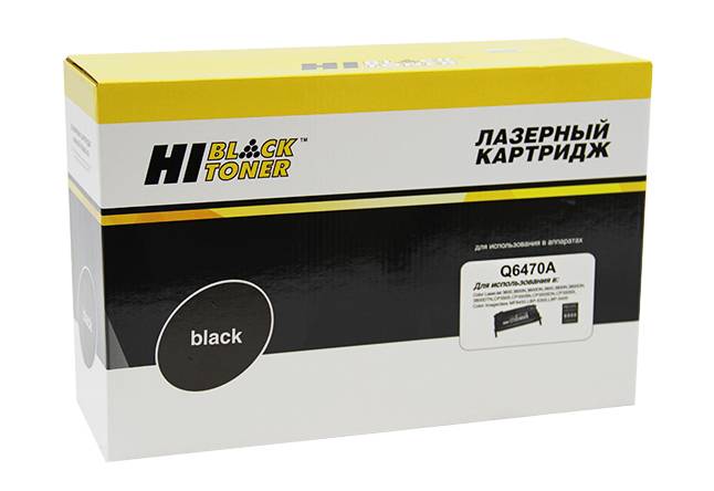 Картридж Hi-Black (HB-Q6470A) для HP CLJ 3600/3800/CP3505 Универс., Восстанов., Bk, 6K — для бизнеса и офиса