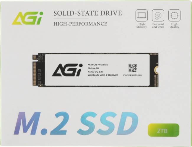 Накопитель SSD AGI TECHNOLOGY CO., LTD AGI2T0GIMAI298 — для бизнеса и офиса