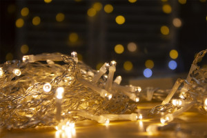 Гирлянда Гирлянда 96LED 220V, 8 режимов, 1,5х1 м, занавес, тёплый белый