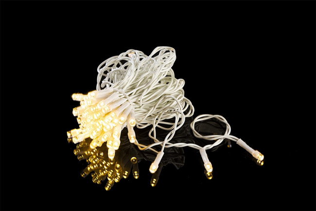 Гирлянда Гирлянда 96LED 220V, 8 режимов, 1,5х1 м, занавес, тёплый белый