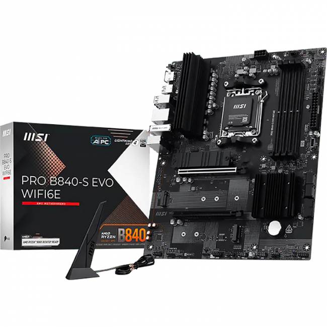 Материнская плата MSI PRO B840-S EVO WIFI6E — для бизнеса и офиса