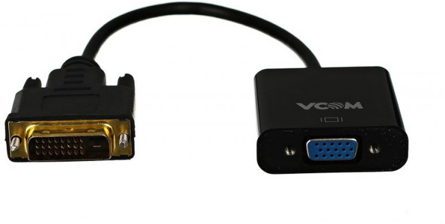 Кабель-переходник DVI-D 25M ---> VGA 15F  VCOM <CG491> VCOM DVI-D 25M - VGA 15F