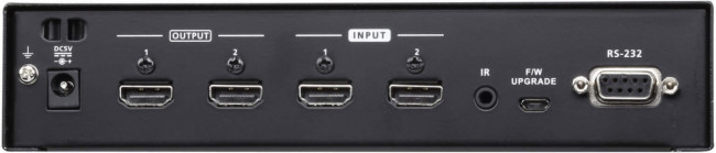 Переключатель, электрон., HDMI, 2> 2 мониторов, без шнуров, (передача сигнала до 20 м.;480p/720p/1080i/1080p-1920x1080/VGA/SVGA/SXGA/UXGA-1600x1200/WUXGA-1920x1200) ATEN VM0202H