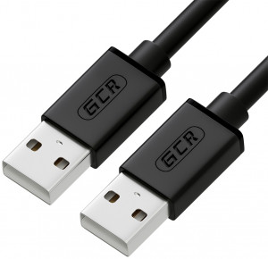 Greenconnect Кабель 1.0m USB 2.0, AM/AM, черный, 28/28 AWG, экран, армированный, морозостойкий, GCR-UM2M-BB2S-1.0m Greenconnect USB 2.0 Type-AM - USB 2.0 Type-AM 1м