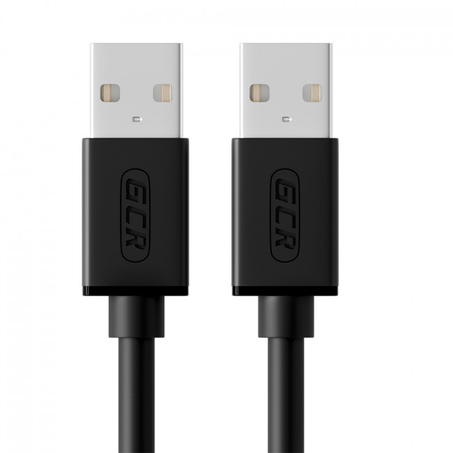 Greenconnect Кабель 1.0m USB 2.0, AM/AM, черный, 28/28 AWG, экран, армированный, морозостойкий, GCR-UM2M-BB2S-1.0m Greenconnect USB 2.0 Type-AM - USB 2.0 Type-AM 1м — для бизнеса и офиса
