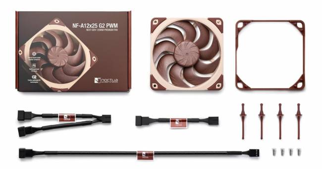 Кулер для корпуса Noctua NF-A12x25 G2 PWM — для бизнеса и офиса Кулер для корпуса Noctua NF-A12x25 G2 PWM — для бизнеса и офиса