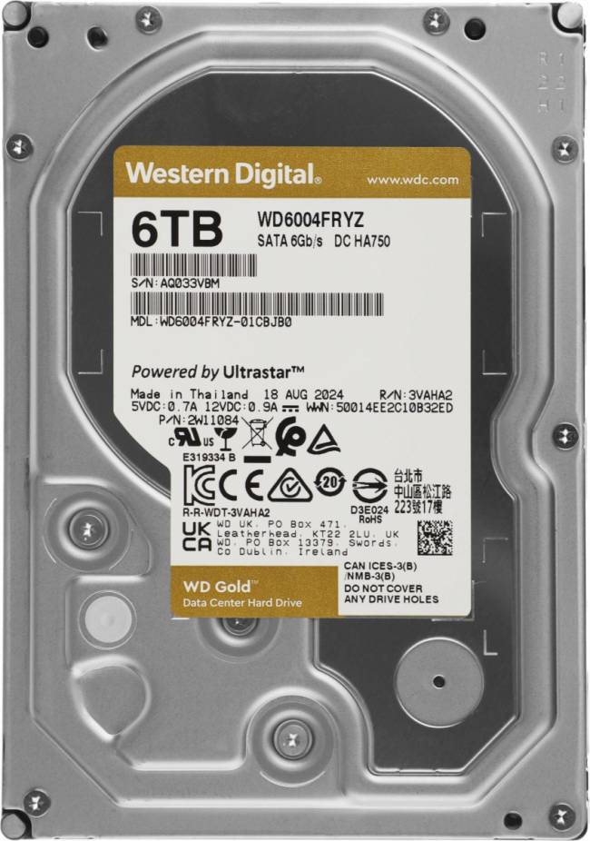 Жесткий диск WD WD6004FRYZ — для бизнеса и офиса