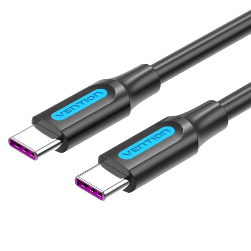 Кабель Vention USB 2.0 CM/CM 5А PD100W - 2м. Черный, шт. Vention COTBH — для бизнеса и офиса Кабель Vention USB 2.0 CM/CM 5А PD100W - 2м. Черный, шт. Vention COTBH — для бизнеса и офиса