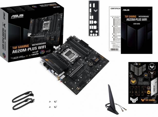 Материнская плата ASUS TUF GAMING A620M-PLUS WIFI — для бизнеса и офиса