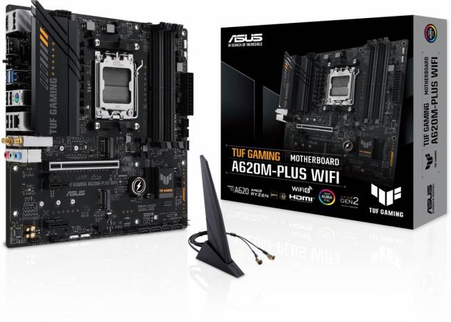 Материнская плата ASUS TUF GAMING A620M-PLUS WIFI — для бизнеса и офиса
