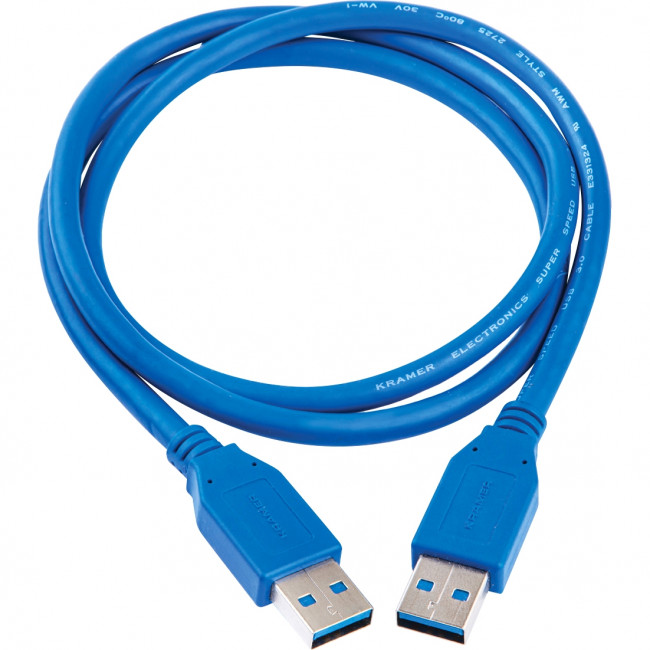 Кабель USB-A 3.0 вилка-вилка, 0,9 м Kramer C-USB3/AA-3 — для бизнеса и офиса
