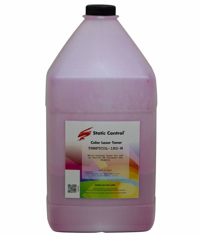 Тонер Static Control Универсальный для HP CLJ CP1515/ Canon MF-8330, M, 1 кг, флакон — для бизнеса и офиса