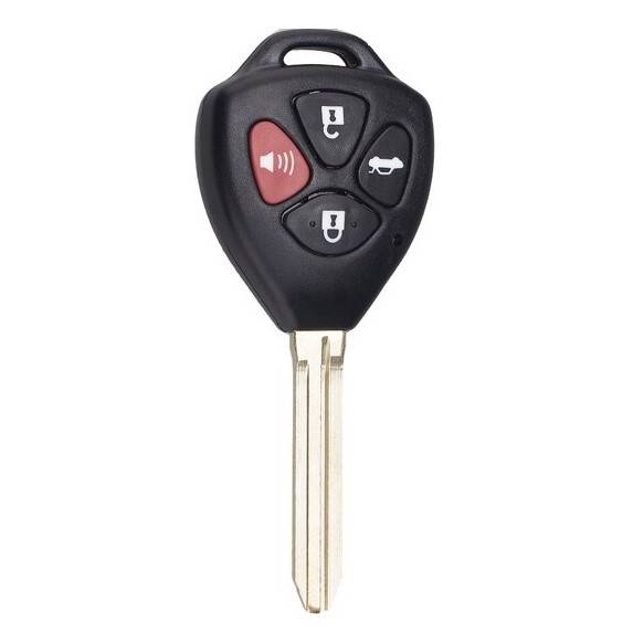 Корпус ключа TOYOTA 3+1 кнопки TOYO-15 TOY43 с лого — для бизнеса и офиса