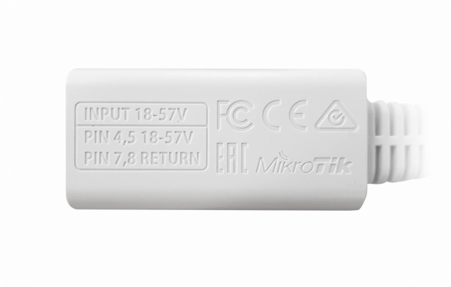 Инжектор Mikrotik RBGPOE — для бизнеса и офиса