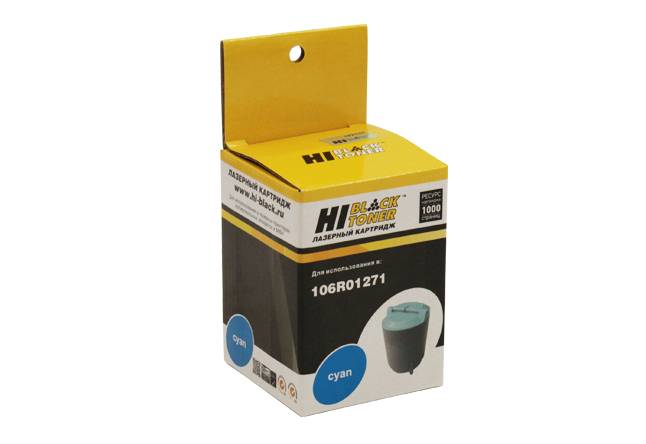 Тонер-картридж Hi-Black (HB-106R01271) для Xerox Phaser 6110, C, 1K — для бизнеса и офиса