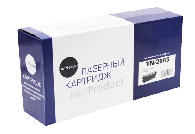 Тонер-картридж NetProduct (N-TN-2085) для Brother HL-2035R, 1,5K — для бизнеса и офиса