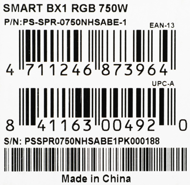 Блок питания Thermaltake PS-SPR-0750NHSABE-1 — для бизнеса и офиса