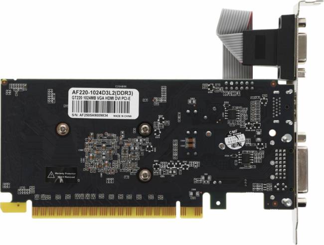 Видеокарта AFOX CORPORATION AF220-1024D3L2 — для бизнеса и офиса
