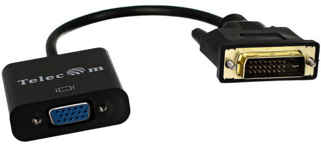 Кабель-переходник DVI-D 25M ---> VGA 15F  Telecom <TA491> Telecom DVI-D 25M ---> VGA 15F
