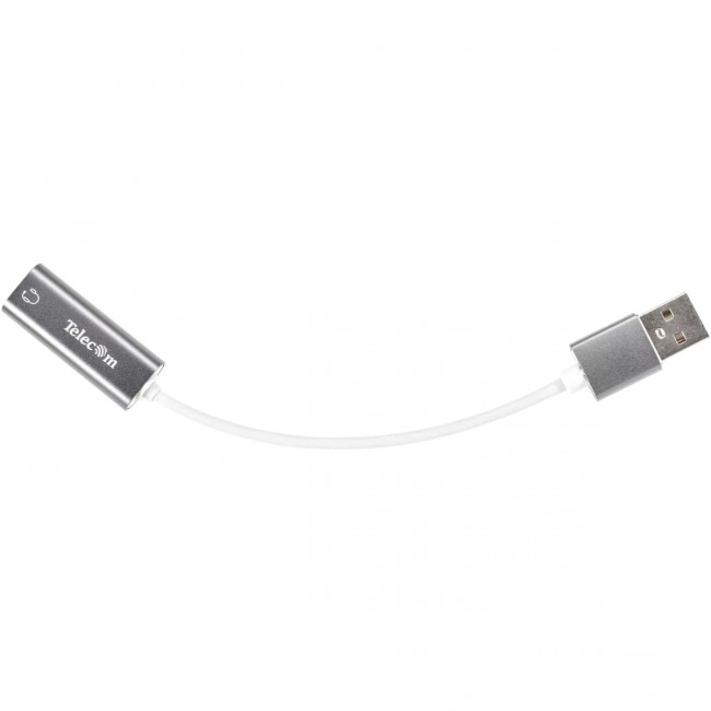 Переходник аудио USB2.0(M)-->3.5мм F (гнездо) Telecom  0.1м <TA316U> Переходник Telecom USB 2.0 Type-AM/mini jack 3.5 mm F (TA316U)