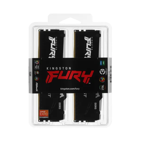 Память оперативная Kingston FURY Beast RGB EXPO KF560C36BBE2AK2-32 — для бизнеса и офиса Память оперативная Kingston FURY Beast RGB EXPO KF560C36BBE2AK2-32 — для бизнеса и офиса