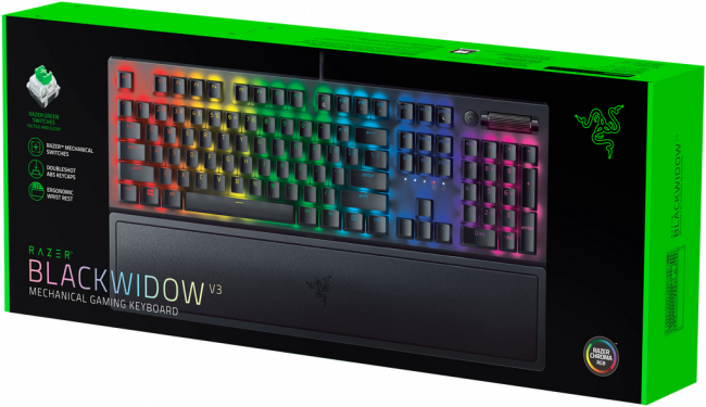Игровая клавиатура Razer BlackWidow V3 (Green Switch) Razer BlackWidow V3 — для бизнеса и офиса