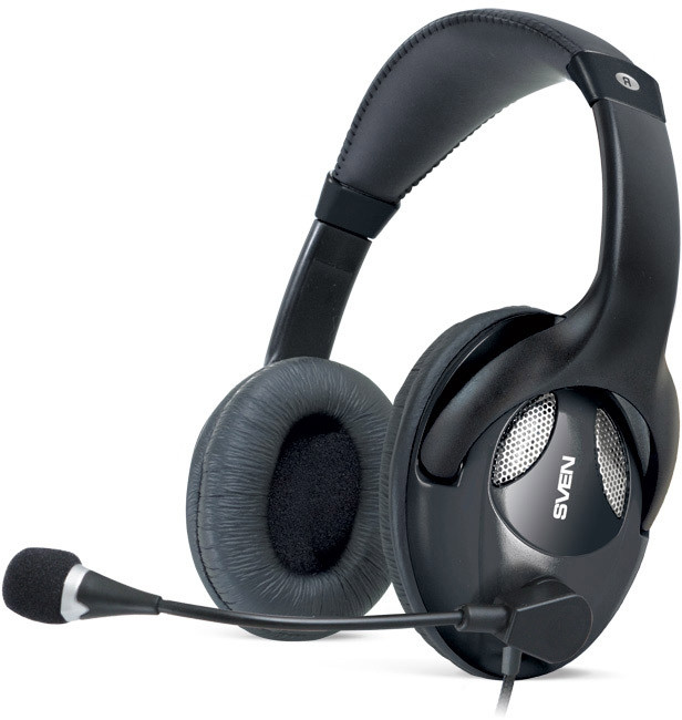 Наушники с микрофоном SVEN AP-670MV, черный SVEN AP-670MV — для бизнеса и офиса