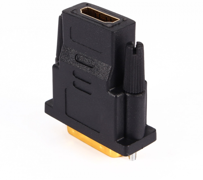 Greenconnect Адаптер-переходник DVI-D Dual-link 24+1M/HDMI 19F GCR-CV105 Greenconnect DVI 24+1M/HDMI 19F