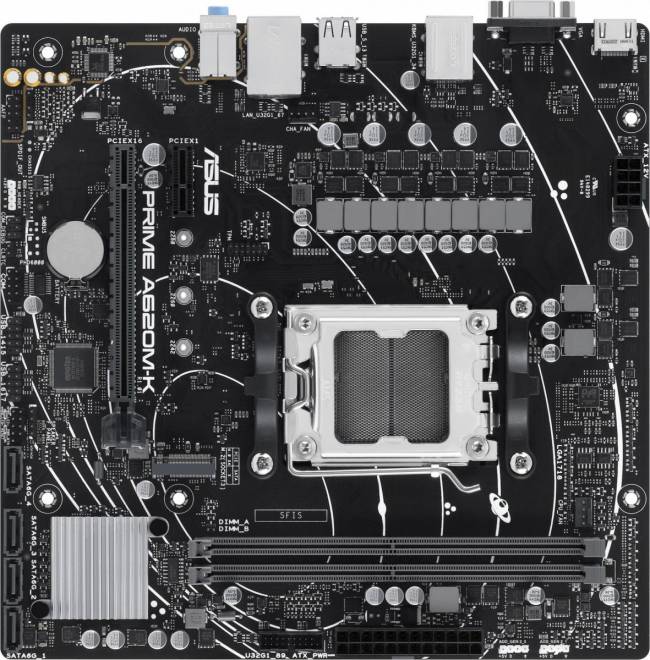 Материнская плата ASUS PRIME A620M-K — для бизнеса и офиса