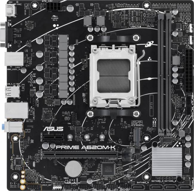 Материнская плата ASUS PRIME A620M-K — для бизнеса и офиса