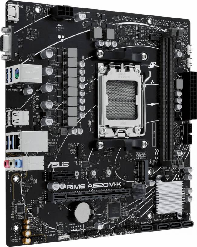 Материнская плата ASUS PRIME A620M-K — для бизнеса и офиса