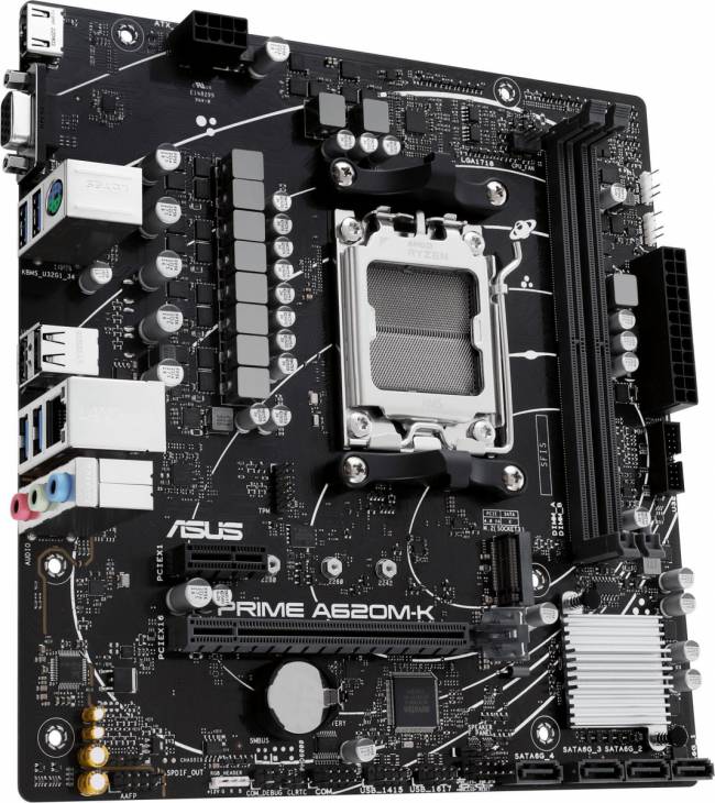 Материнская плата ASUS PRIME A620M-K — для бизнеса и офиса