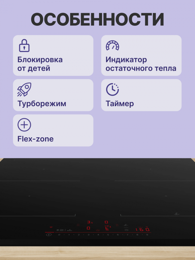 Встраиваемая индукционная панель BOSCH Bosch PVQ631HC1E — для бизнеса и офиса