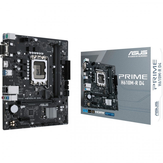 Материнская плата ASUS PRIME H610M-R D4-SI (90MB1B40-M0ECY0) Материнская плата ASUS PRIME H610M-R D4-SI (90MB1B40-M0ECY0)