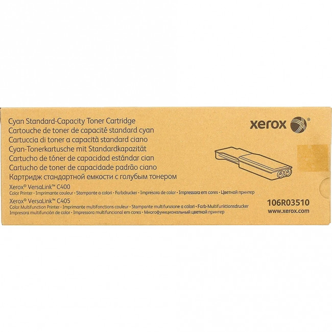 Голубой тонер-картридж станд. емк. Xerox (106R03510) — для бизнеса и офиса