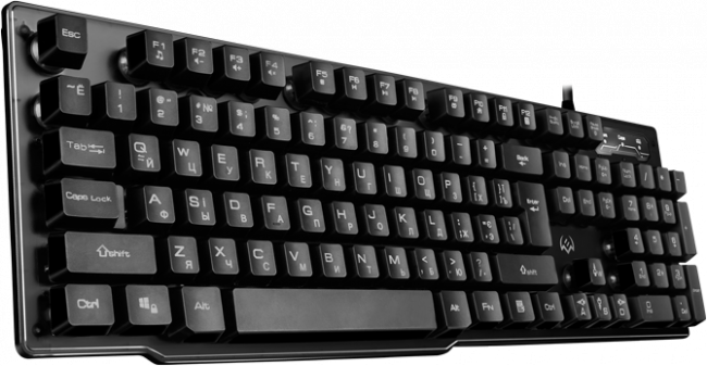 Игровая клавиатура KB-G8500 (104 кл, 12 Fn  функций, прозрач. корп.,подсв, мет. основание ) Sven KB-G8500