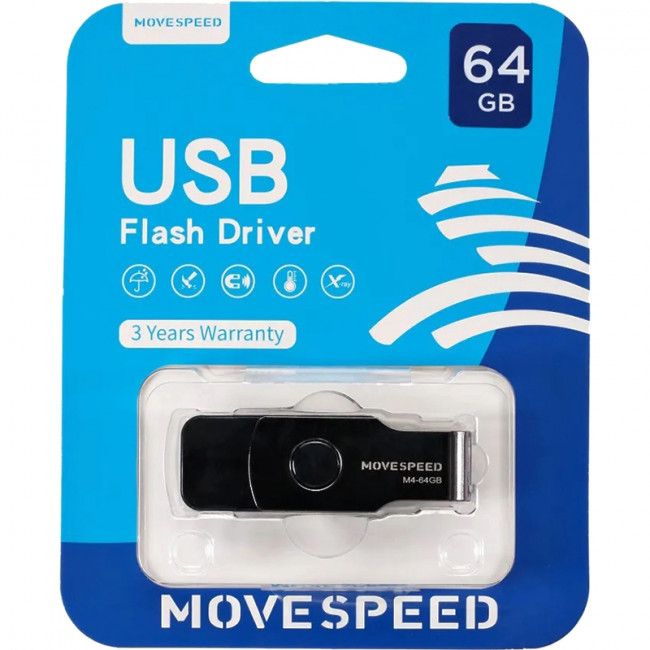 USB2.0 64GB Move Speed М4 черный Move Speed 64GB М4 (M4-64G)