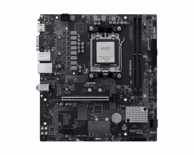 Материнская плата MSI PRO B840M-B — для бизнеса и офиса Материнская плата MSI PRO B840M-B — для бизнеса и офиса