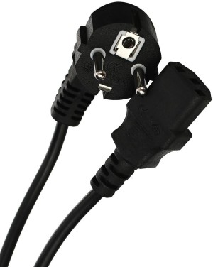 Кабель компьютер --> розетка 220V ( угловая Евровилка) <VDE> 3G*0,5mm2 VCOM <CE021-CU0.5-1.8> , 1.8м VCOM CE021-CU0.5-1.8M