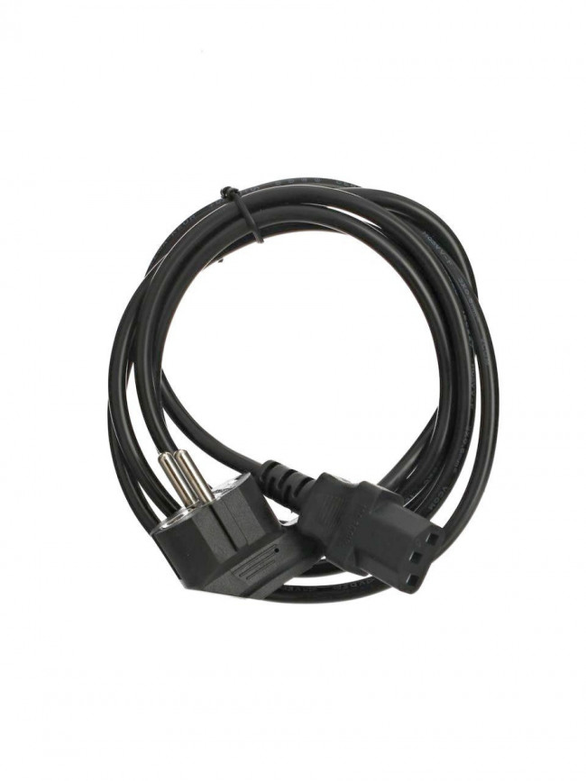 Кабель компьютер --> розетка 220V ( угловая Евровилка) <VDE> 3G*0,5mm2 VCOM <CE021-CU0.5-1.8> , 1.8м VCOM CE021-CU0.5-1.8M