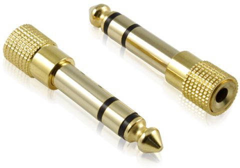 Greenconnect Переходник аудио jack 6,35 mm/jack 3,5 mm, F/M, GCR-AVA04 Greenconnect jack 6.3 mm (m) - mini jack 3.5 mm (f) — для бизнеса и офиса