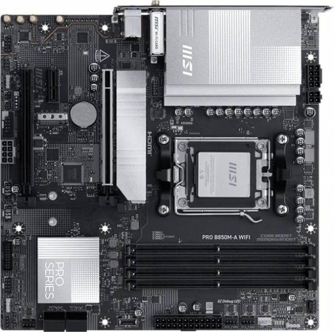 Материнская плата MSI PRO B850M-A WIFI — для бизнеса и офиса