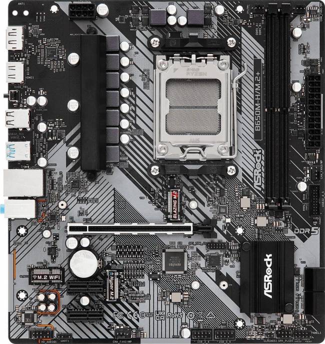 Материнская плата ASRock B650M-H/M.2+ — для бизнеса и офиса