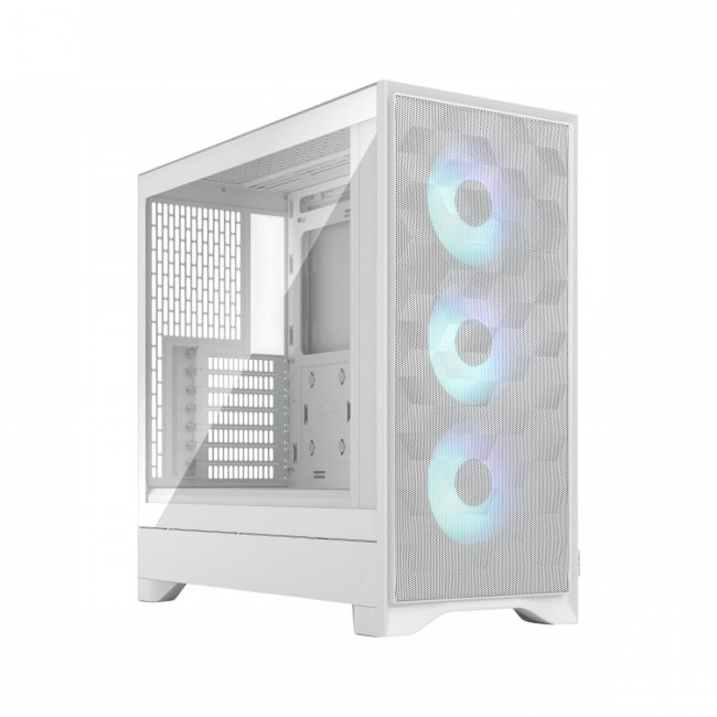 Корпус ПК без блока питания Fractal Design Pop 2 Air TG RGB White — для бизнеса и офиса Корпус ПК без блока питания Fractal Design Pop 2 Air TG RGB White — для бизнеса и офиса