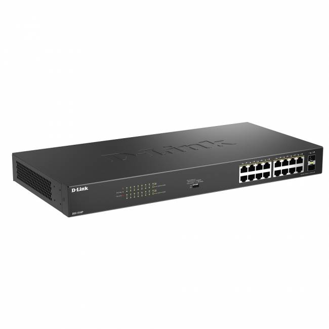 Коммутатор D-Link DGS-1018P/B1A — для бизнеса и офиса