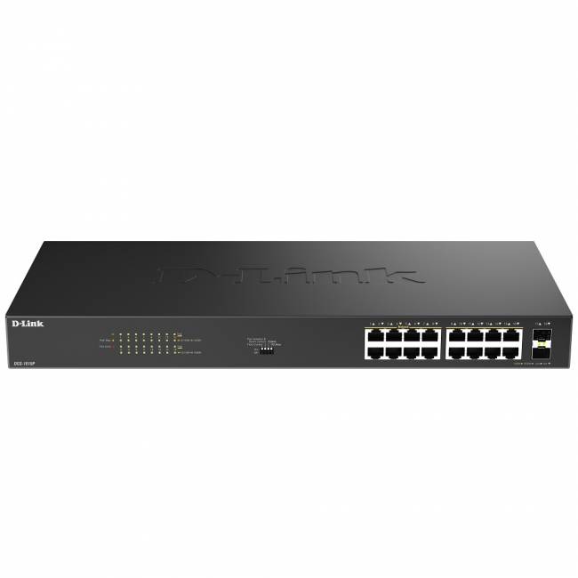 Коммутатор D-Link DGS-1018P/B1A — для бизнеса и офиса